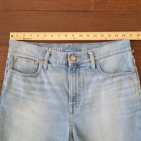 J.Crew High-Rise '90s Classic Straight Jeans Scuttle Wash Women's Size 31 BA656 - Picture 9 of 12